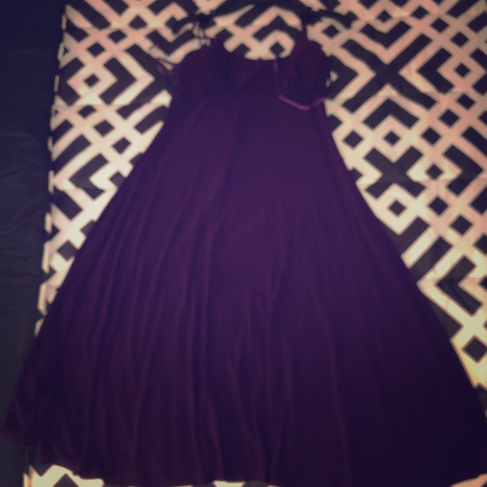 Long purple dress